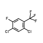 structure of CAS# 112290-01-4, 1,5-Dichloro-2-Fluoro-4-(Trifluoromethyl)Benzene;1,5-bis(chloranyl)-2-fluoranyl-4-(trifluoromethyl)benzene;1,5-Dichloro-2-fluoro-4-trifluoromethyl-benzene;2,4-Dichloro-5-fluorobenzotrifluoride