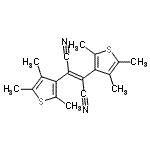 structure of CAS# 112440-50-3, (2E)-2,3-Bis(2,4,5-Trimethyl-3-Thienyl)-2-Butenedinitrile;trans-1,2-Dicyano-1,2-bis(2,4,5-trimethyl-3-thienyl)ethene