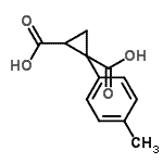 CAS#: 113111-32-3， 1-(4-Methylphenyl)-1,2-Cyclopropanedicarboxylic Acid