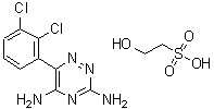 CAS 登录号：113170-86-8， 2-羟基乙烷磺酸-6-(2,3-二氯苯基)-1,2,4-三嗪-3,5-二胺(1:1)