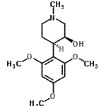 CAS#: 113225-19-7， (3S,4R)-1-Methyl-4-(2,4,6-Trimethoxyphenyl)-3-Piperidinol