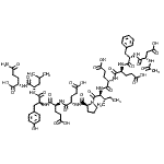CAS#: 113274-57-0， N-Acetyl-L-alpha-Aspartyl-L-Phenylalanyl-L-alpha-Glutamyl-L-alpha-Glutamyl-L-Isoleucyl-L-Prolyl-L-alpha-Glutamyl-L-alpha-Glutamyl-L-Tyrosyl-L-Leucyl-L-Glutamine