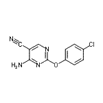 CAS#: 113447-04-4， 4-Amino-2-(4-Chlorophenoxy)-5-Pyrimidinecarbonitrile