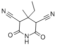 structure of CAS# 1135-62-2, 4-Ethyl-4-methyl-2,6-dioxo-piperidine-3,5-dicarbonitrile;4-Ethyl-4-Methyl-2,6-Dioxo-Piperidine-3,5-Dicarbonitrile;4-Ethyl-2,6-Diketo-4-Methyl-Piperidine-3,5-Dicarbonitrile;4-Ethyl-4-Methyl-2,6-Dioxo-3,5-Piperidine Dicarbonitrile