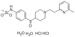 CAS#: 113558-89-7， N-[4-[1-[2-(6-Methylpyridin-2-Yl)Ethyl]Piperidine-4-Carbonyl]Phenyl]Methanesulfonamide