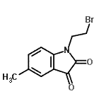 CAS#: 113577-95-0， 1-(2-Bromoethyl)-5-Methyl-1H-Indole-2,3-Dione