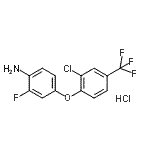 CAS#: 113674-95-6， 4-[2-Chloro-4-(Trifluoromethyl)Phenoxy]-2-Fluoroaniline Hydrochloride (1:1)