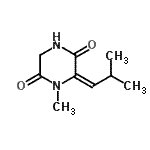 CAS#: 113802-15-6， (6E)-1-Methyl-6-(2-Methylpropylidene)-2,5-Piperazinedione