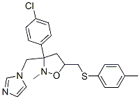 CAS#: 113944-05-1， 3-(4-Chlorophenyl)-3-((1H-Imidazol-1-Yl)Methyl)-2-Methyl-5-(((4-Methylphenyl)Thio)Methyl) Isoxazolidine