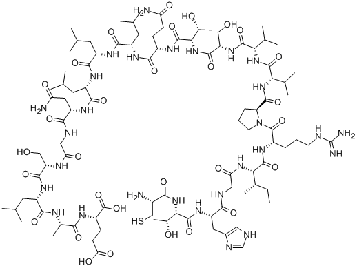 CAS#: 113944-46-0， L-Cysteinyl-L-Threonyl-L-Histidylglycyl-L-Isoleucyl-L-Arginyl-L-Prolyl-L-Valyl-L-Valyl-L-Seryl-L-Threonyl-L-Glutaminyl-L-Leucyl-L-Leucyl-L-Leucyl-L-Asparaginylglycyl-L-Seryl-L-Leucyl-L-Alanyl-L-Glutamic Acid