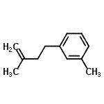 structure of CAS# 113947-88-9, 1-Methyl-3-(3-Methyl-3-Buten-1-Yl)Benzene;2-methyl-4-(3-methylphenyl)-1-butene;2-Methyl-4-(3-methylphenyl)but-1-ene;3-(3-Methylbut-3-en-1-yl)toluene