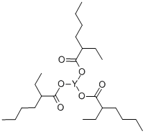structure of CAS# 114012-65-6, 2-Ethyl-Hexanoic Acid Yttrium Salt (3:1)