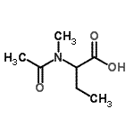 CAS#: 114126-84-0， 2-[Acetyl(Methyl)Amino]Butanoic Acid