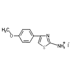 CAS#: 114196-86-0， 4-(4-Methoxyphenyl)-1,3-Thiazol-2-Aminium Iodide