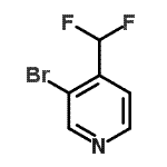 结构式 CAS# 114468-05-2, 3-溴-4-(二氟甲基)吡啶