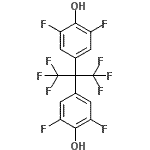 结构式 CAS# 114611-30-2, 4,4'-(1,1,1,3,3,3-六氟-2,2-丙烷二基)二(2,6-二氟苯酚)