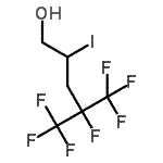 结构式 CAS# 114810-56-9, 4,5,5,5-四氟-2-碘-4-(三氟甲基)-1-戊醇