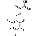 structure of CAS# 114859-23-3, Pentafluorobenzyl Methacrylate;(2,3,4,5,6-pentafluorophenyl)methyl 2-methylprop-2-enoate;2,3,4,5,6-Pentafluorobenzyl methacrylate;MFCD00042329