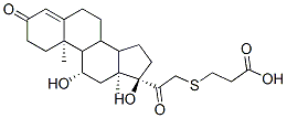CAS#: 114967-88-3， 3-[2-[(10R,11S,13S,17R)-11,17-Dihydroxy-10,13-Dimethyl-3-Oxo-2,6,7,8,9,11,12,14,15,16-Decahydro-1H-Cyclopenta[a]Phenanthren-17-Yl]-2-Oxoethyl]Sulfanylpropanoic Acid