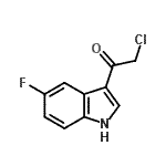 structure of CAS# 115027-06-0, 2-Chloro-1-(5-Fluoro-1H-Indol-3-Yl)Ethanone;2-Chloro-1-(5-fluoro-1H-indol-3-yl)-ethanone;MFCD03848175;BAS 10142257