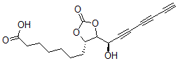 CAS#: 115216-83-6， (4S-(4alpha,5beta(S')))-5-(1-Hydroxy-2,4,6-Heptatriynyl)-2-Oxo-1,3-Dioxolane-4-Heptanoic Acid