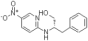 structure of CAS# 115416-53-0, (2S)-2-[(5-Nitro-2-Pyridinyl)Amino]-3-Phenyl-1-Propanol;(S)-N-(5-Nitro-2-pyridyl)phenylalaninol