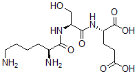 CAS#: 115633-61-9， (2S)-2-[[(2S)-2-[[(2S)-2,6-Diaminohexanoyl]Amino]-3-Hydroxypropanoyl]Amino]Pentanedioic Acid