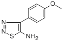 structure of CAS# 115842-95-0, 4-(4-Methoxyphenyl)-1,2,3-Thiadiazol-5-Amine;4-(4-Methoxyphenyl)-1,2,3-Thiadiazol-5-Amine ,97%;5-Amino-4-(4-Methoxyphenyl)-1,2,3-Thiadiazole;4-(4-METHOXYPHENYL)-1,2,3-THIADIAZOL-5-AMINE