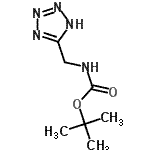 结构式 CAS# 115894-70-7, 2-甲基-2-丙基(1H-四唑-5-基甲基)氨基甲酸酯