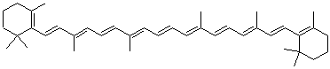 CAS#: 116-32-5， 1,3,3-Trimethyl-2-[3,7,12,16-Tetramethyl-18-(2,6,6-Trimethyl-1-Cyclohexenyl)Octadeca-1,3,5,7,9,11,13,15,17-Nonaenyl]Cyclohexene