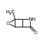 CAS 登录号：116178-22-4， 4-甲基-3-氧杂-6-氮杂三环[3.2.0.0<sup>2,4</sup>]庚烷-7-酮
