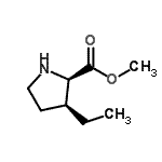 CAS 登录号：116262-74-9， 甲基(3S)-3-乙基-D-脯氨酸酯