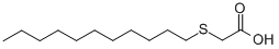 structure of CAS# 116296-31-2, 2-(Undecylthio)-Acetic Acid;(UNDECYLTHIO)-ACETIC ACID;3-THIATETRADECANOIC ACID;3-TDA