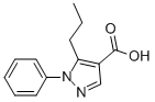 structure of CAS# 116344-17-3, 1-Phenyl-5-Propyl-1H-Pyrazole-4-carboxylic Acid;1-PHENYL-5-PROPYL-1H-PYRAZOLE-4-CARBOXYLIC ACID;1-PHENYL-5-N-PROPYLPYRAZOLE-4-CARBOXYLIC ACID;1-PHENYL-5-PROPYLPYRAZOLE-4-CARBOXYLIC ACID