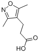 structure of CAS# 116423-07-5, 3,5-Dimethyl-4-Isoxazolepropanoicacid