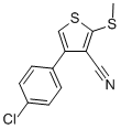 CAS#: 116526-42-2， 4-(4-Chlorophenyl)-2-(Methylthio)-3-Thiophenecarbonitrile