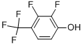 structure of CAS# 116640-12-1, 2,3-Difluoro-4-(Trifluoromethyl)Phenol;2,3-Difluoro-4-(Trifluoromethyl)Phenol 98%;2,3-DIFLUORO-4-(TRIFLUOROMETHYL)PHENOL 98