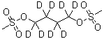 structure of CAS# 116653-28-2, (<Sup>2</Sup>H<Sub>8</Sub>)-1,4-Butanediyl Dimethanesulfonate;1,4-Butanediol Dimethanesulfonate;Busulfan-d8;Busulfan-d8 (tetramethylene-d8)