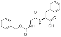 结构式 CAS# 1170-76-9, N-[(苯基甲氧基)羰基]甘氨酰-L-苯丙氨酸