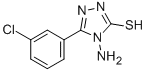 structure of CAS# 117320-66-8, 4-Amino-5-(3-Chlorophenyl)-2,4-Dihydro-3H-1,2,4-Triazole-3-Thione;Zinc03886910