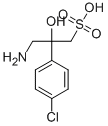 结构式 CAS# 117354-64-0, beta-(氨基甲基)-4-氯-beta-羟基-苯乙烷磺酸