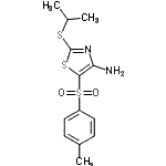 CAS#: 117420-84-5， 2-(Isopropylsulfanyl)-5-[(4-Methylphenyl)Sulfonyl]-1,3-Thiazol-4-Amine