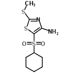 CAS#: 117420-90-3， 5-(Cyclohexylsulfonyl)-2-(Methylsulfanyl)-1,3-Thiazol-4-Amine