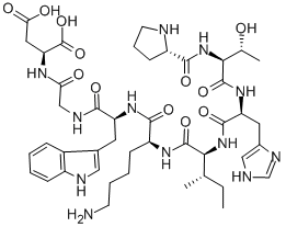 CAS#: 117620-76-5， L-Prolyl-L-Threonyl-L-Histidyl-L-Isoleucyl-L-Lysyl-L-Tryptophylglycyl-L-Aspartic Acid