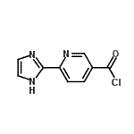 CAS 登录号：117668-37-8， 6-(1H-咪唑-2-基)烟酰氯