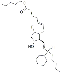 CAS#: 117708-12-0， (E)-7-[2-[(E)-3-Cyclohexyl-3-Hydroxyprop-1-Enyl]-5-Fluoro-3-Hydroxycyclopentyl]Hept-5-Enoic Acid