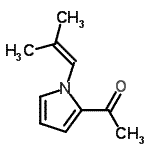 CAS#: 117783-47-8， 1-[1-(2-Methyl-1-Propen-1-Yl)-1H-Pyrrol-2-Yl]Ethanone