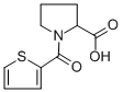 structure of CAS# 117918-58-8, 1-(Thiophene-2-Carbonyl)-Pyrrolidine-2-Carboxylic Acid;(2S)-1-[Oxo-(2-Thienyl)Methyl]-2-Pyrrolidinecarboxylate;(2S)-1-Thiophen-2-Ylcarbonylpyrrolidine-2-Carboxylate;Zinc00110084