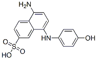 CAS 登录号：118-21-8， 5-氨基-8-(4-羟基苯基氨基)萘-2-磺酸