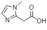 structure of CAS# 118054-54-9, (1-Methyl-1H-Imidazol-2-Yl)Acetic Acid;(1-Methyl-1H-imidazol-2yl)-acetic acid;(1-Methyl-1H-imidazol-2-yl)-acetic acid;2-(1-Methyl-1H-imidazol-2-yl)acetic acid